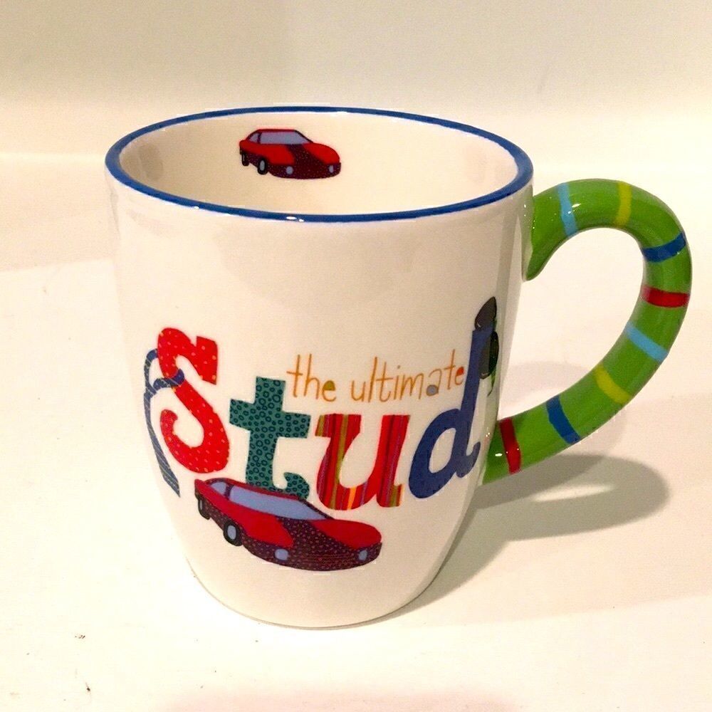 The ultimate stud ceramic coffee mug new without tags